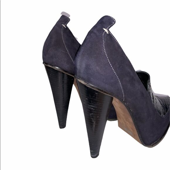 𝅺derek Lam Suede Snakeskin Heels Pumps - Picture 6 of 10